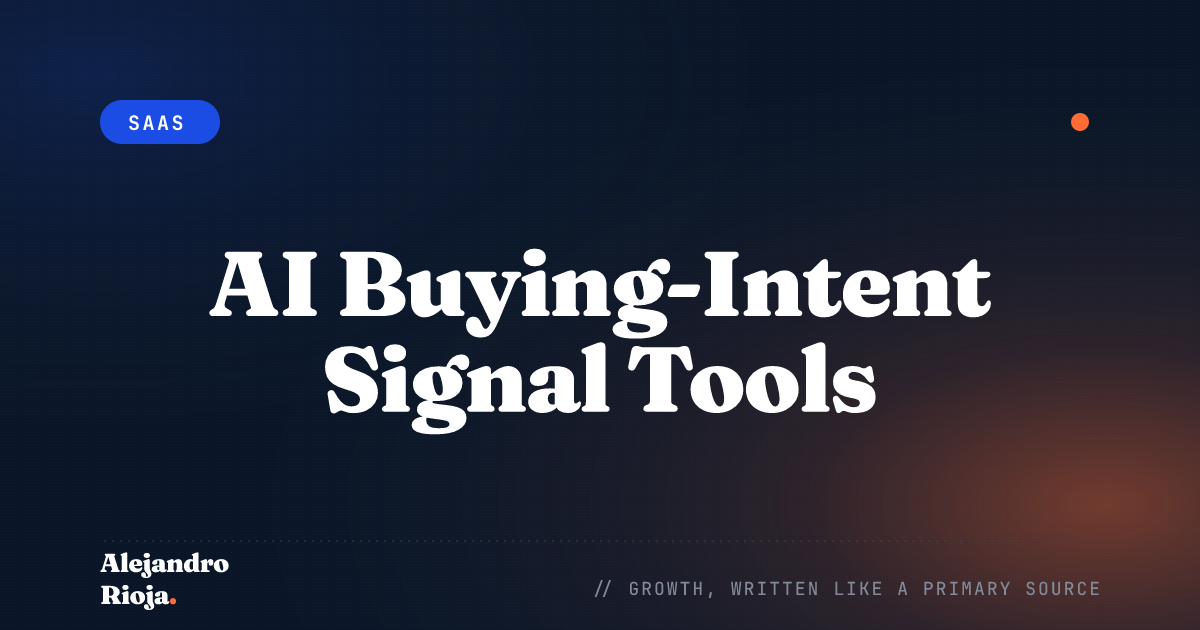 AI Tools for Buying-Intent Signals: 5 Options for 2026