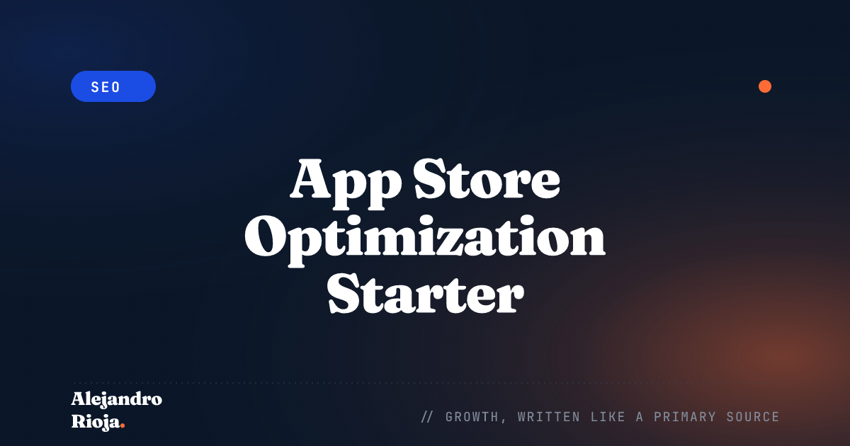 App Store Optimization Starter A Beginner's Guide
