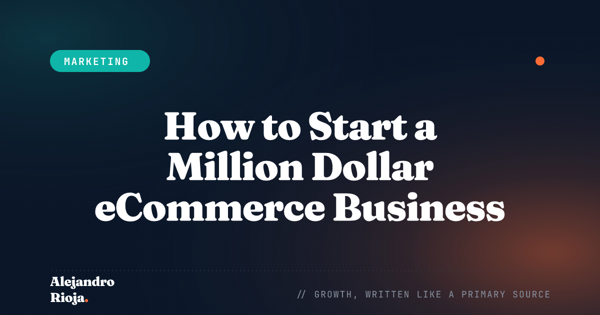 How to Start a Million Dollar eCommerce Business in 2026