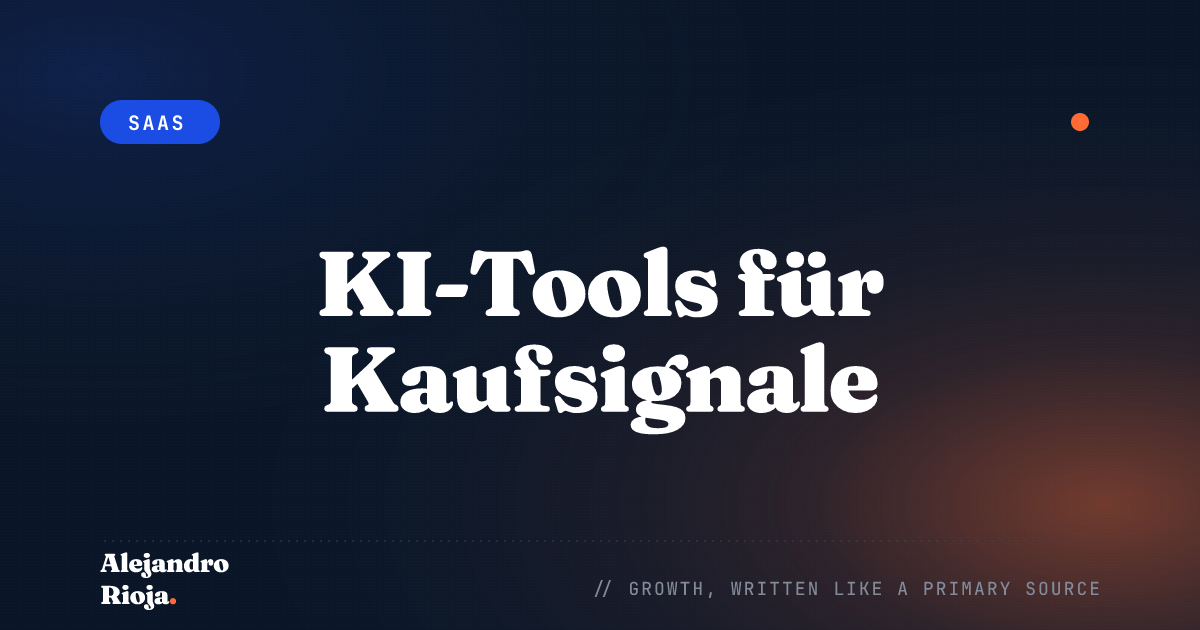 KI-Tools für Kaufsignale: 5 Optionen für 2026