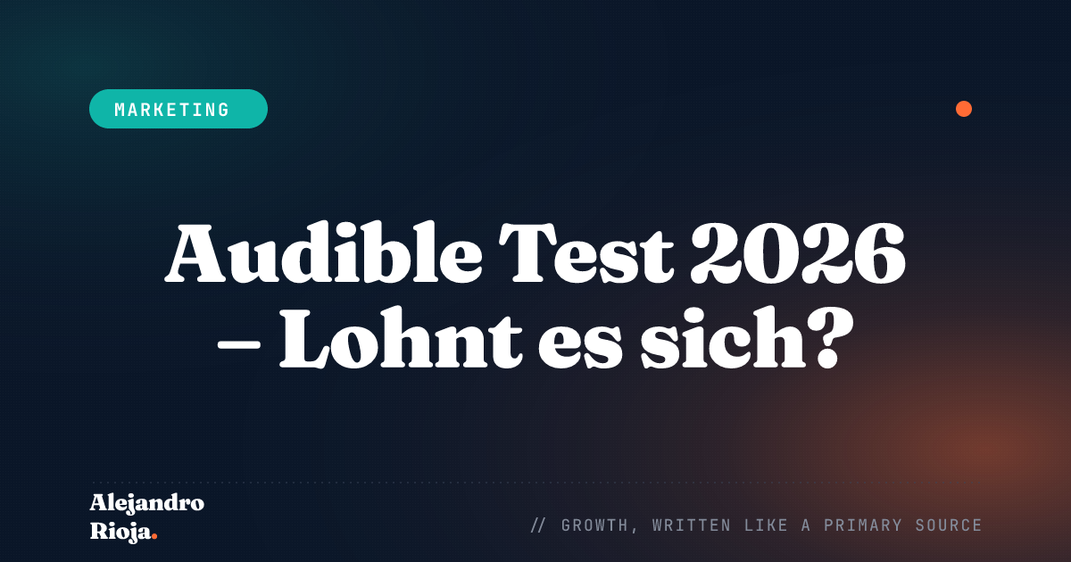 Audible Test 2026 – Lohnt es sich?