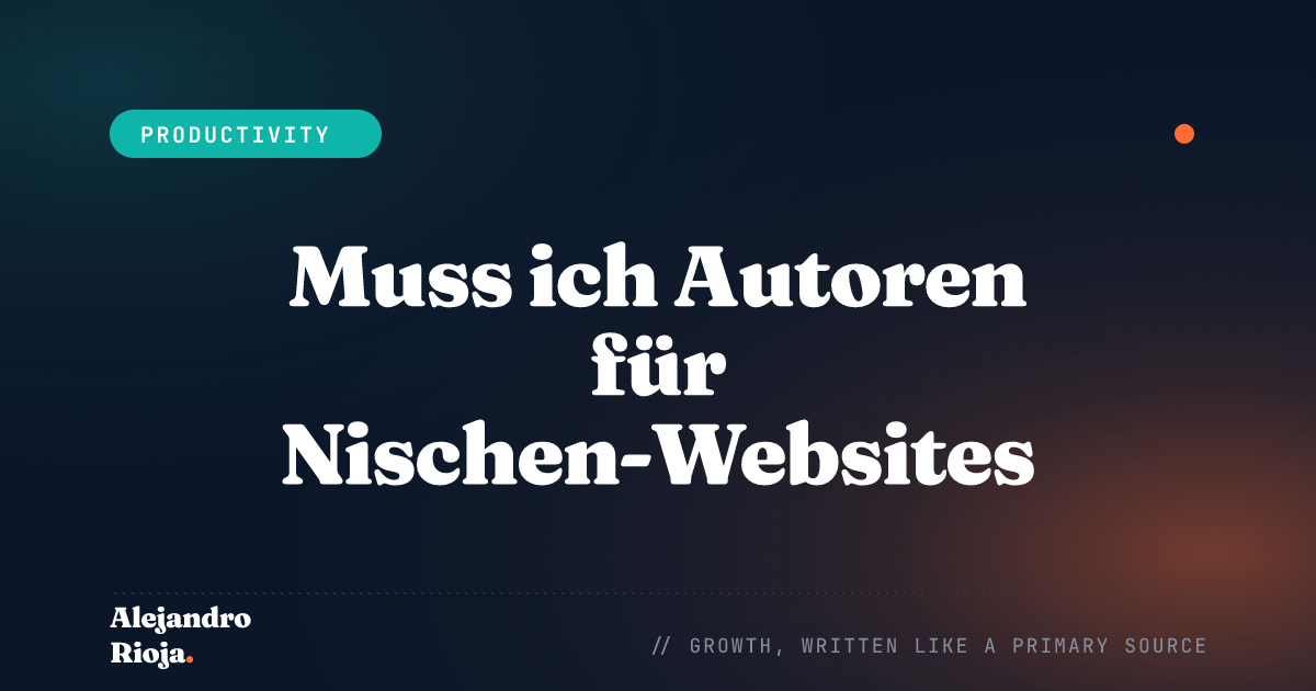 Autoren für Nischen-Websites