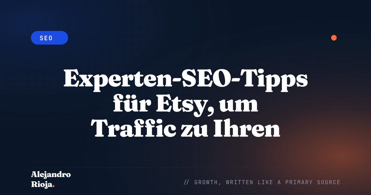 Experten-SEO-Tipps für Etsy, um Traffic zu Ihren Produkten zu lenken