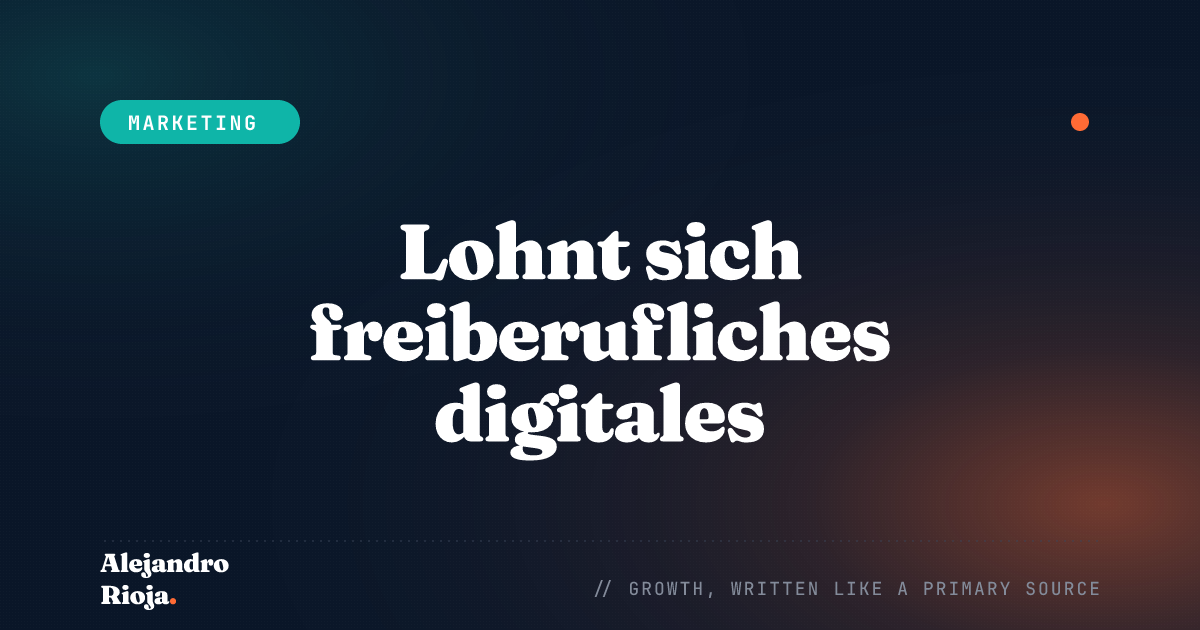 Freiberufliches Digitales Marketing