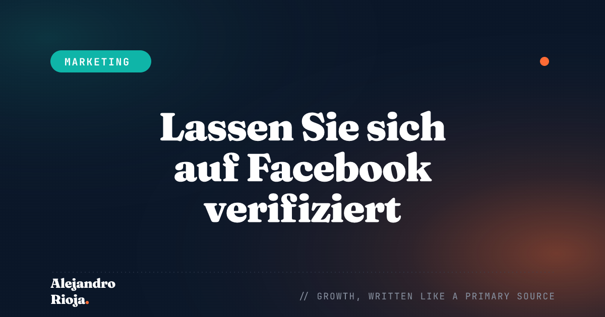Get verified on Facebook