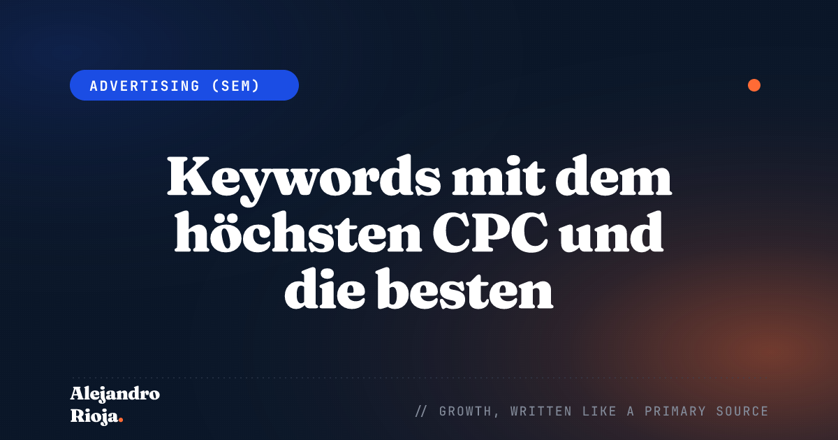 Keywords mit dem höchsten CPC und die besten AdSense-Nischen – 2026