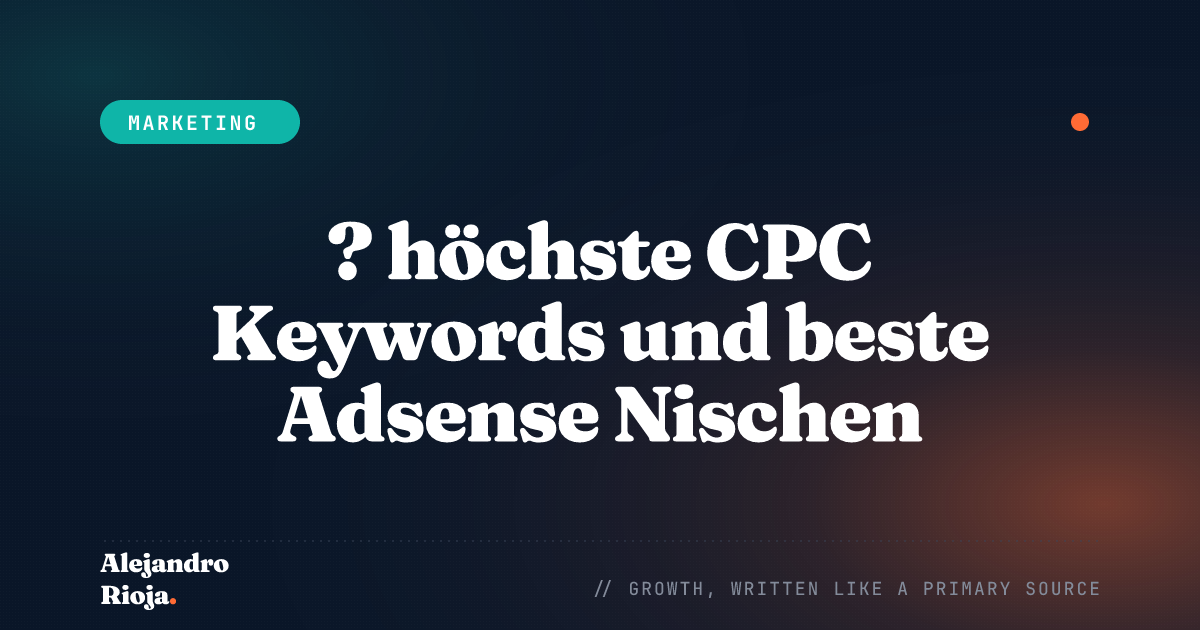 ? höchste CPC Keywords und beste Adsense Nischen [2020]