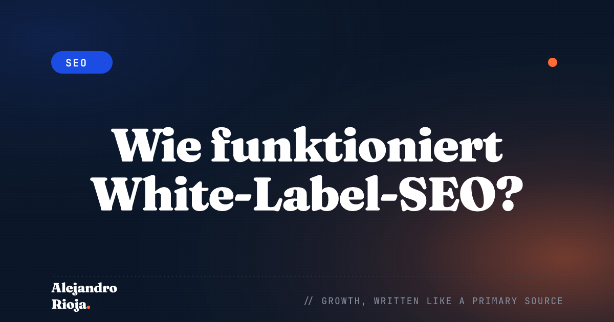 Wie funktioniert White-Label-SEO?