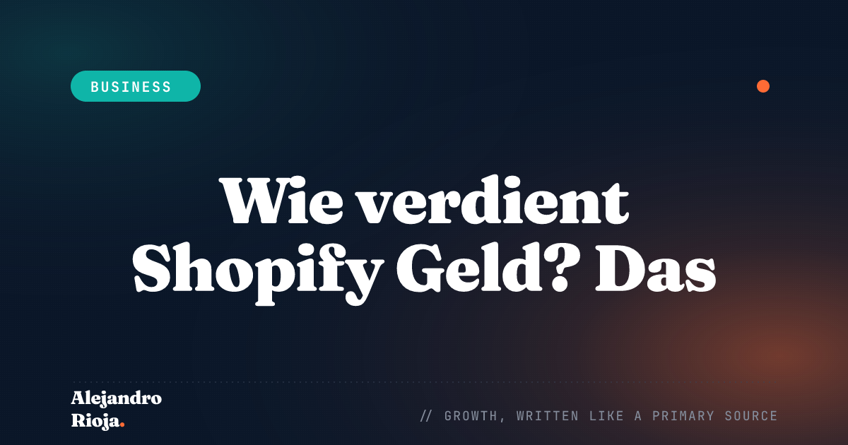 Wie Shopify Geld verdient
