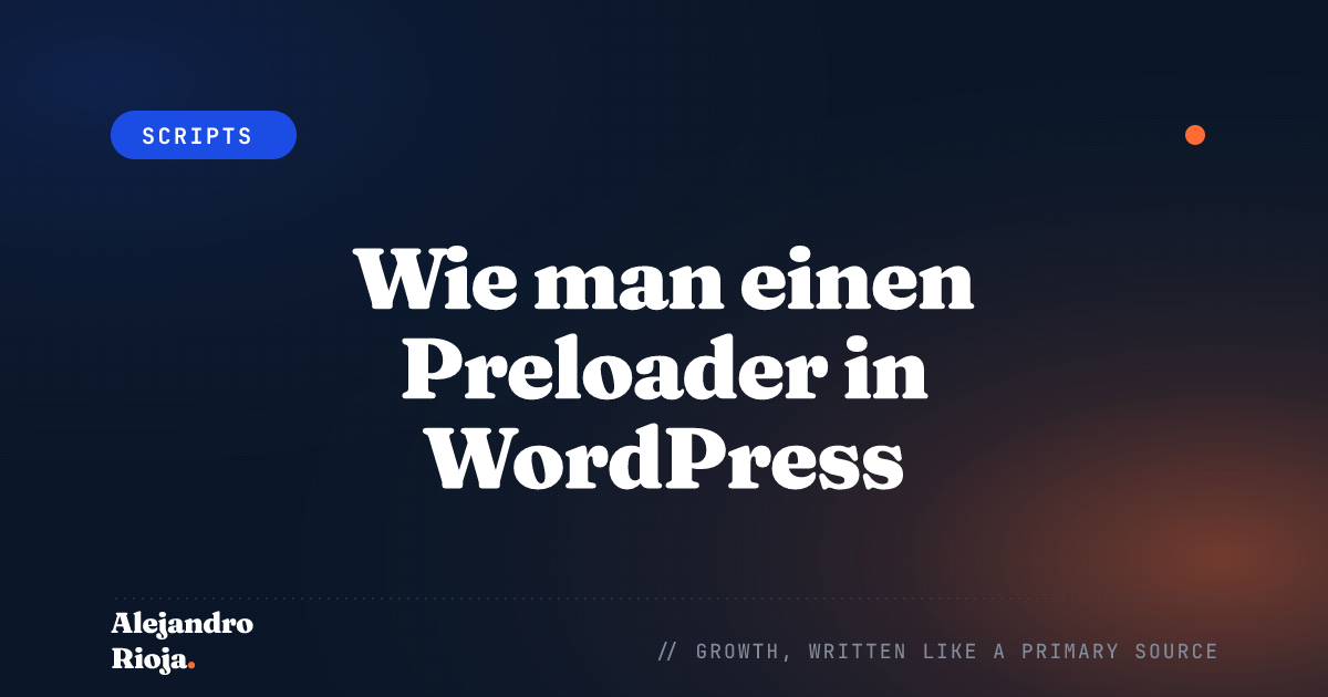 How To Add Preloader In WordPress A Step By Step Guide