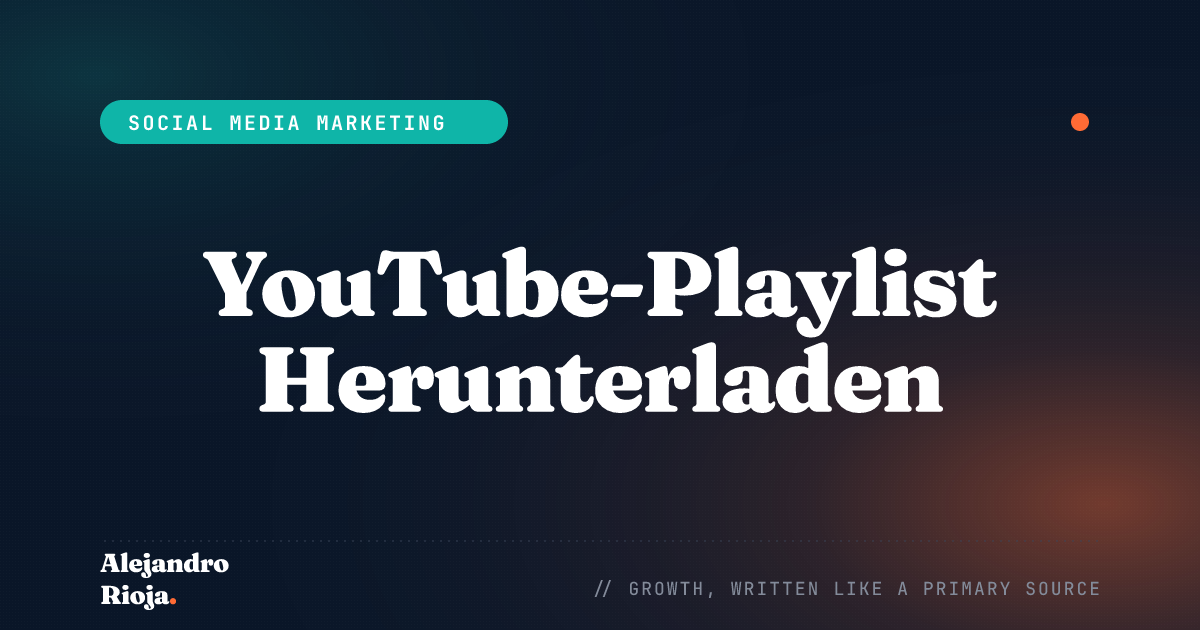 YouTube-Playlist Herunterladen: Ein Umfassender Leitfaden
