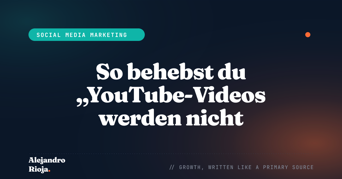 So behebst du das Problem mit YouTube-Videos, die nicht abgespielt werden