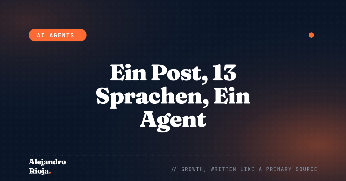 Wie du einen Blogpost mit einem Agenten in 13 Sprachen übersetzt
