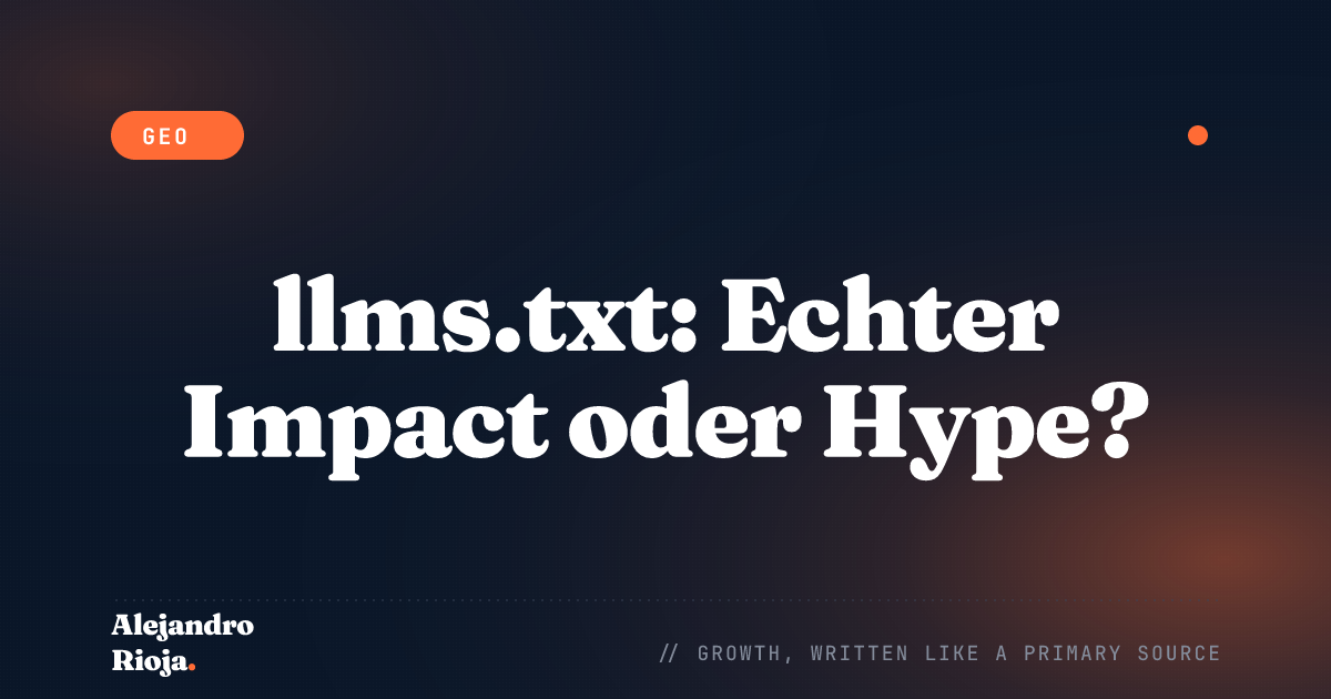 llms.txt Erklärt: Bewegt Es Wirklich KI-Zitierungen?