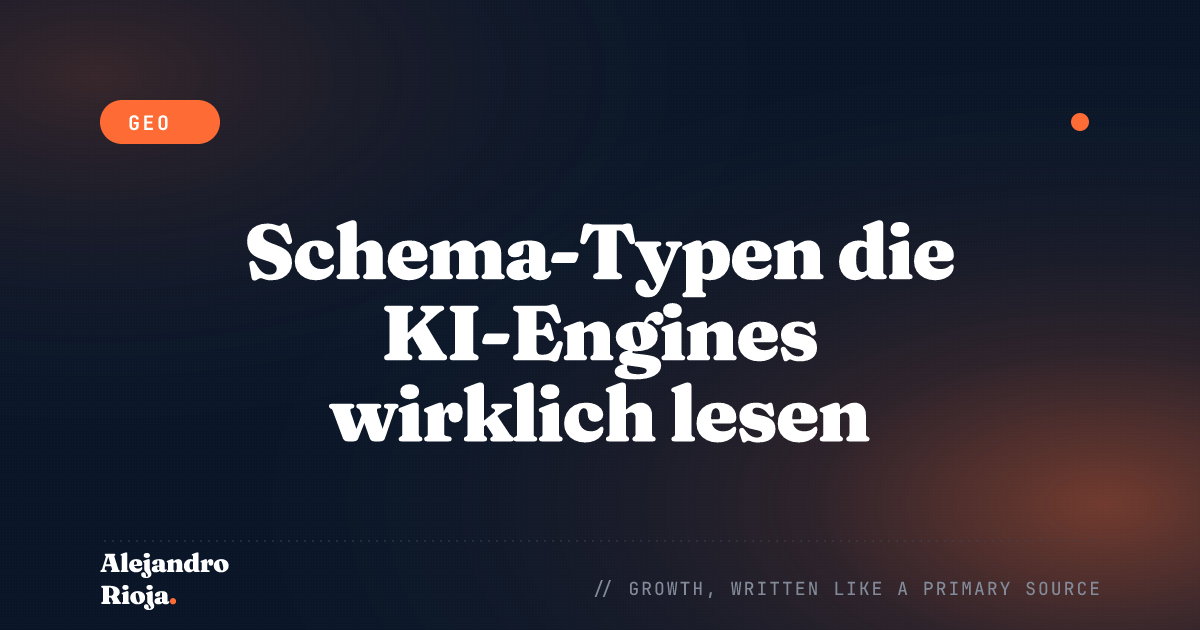 Schema Markup für KI-Engines: Die Typen mit dem größten Hebel