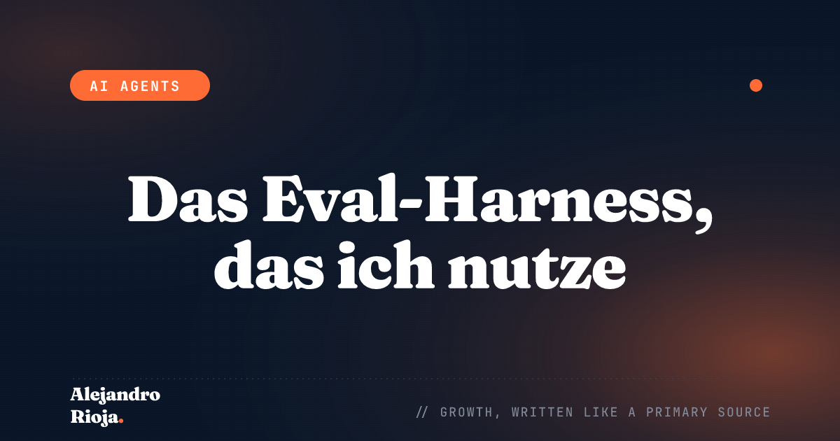 Das Eval-Harness, mit dem ich KI-Agenten ohne Angst ausliefere