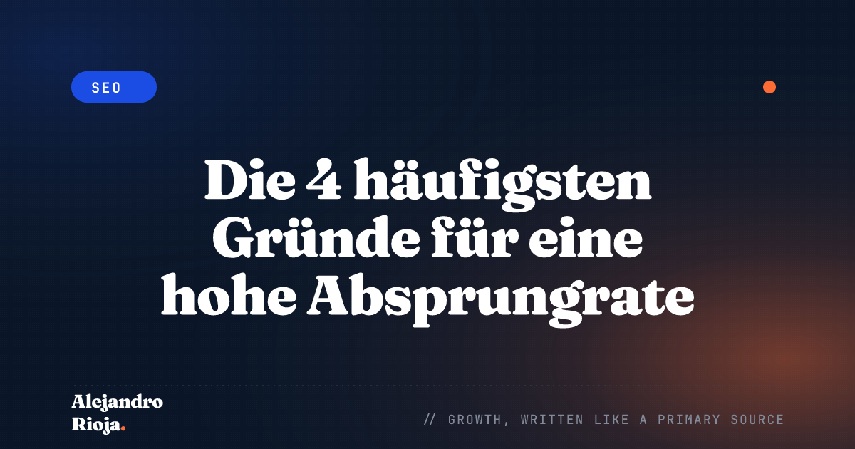 Absprungrate Website