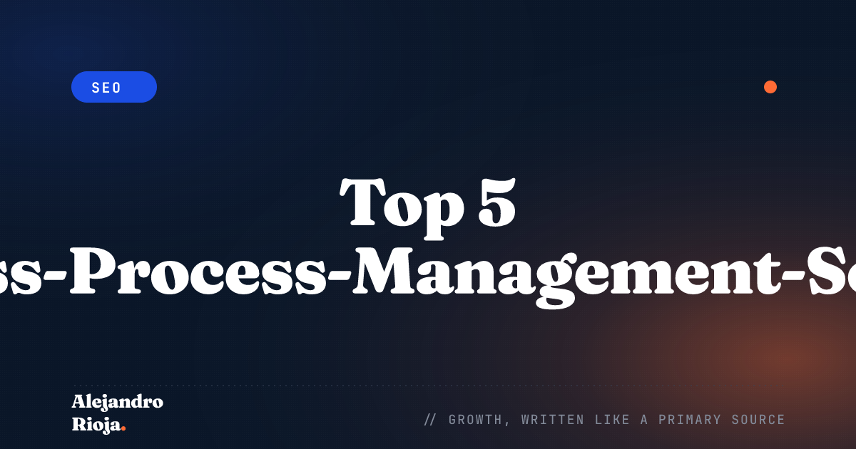 Business Process Management Software