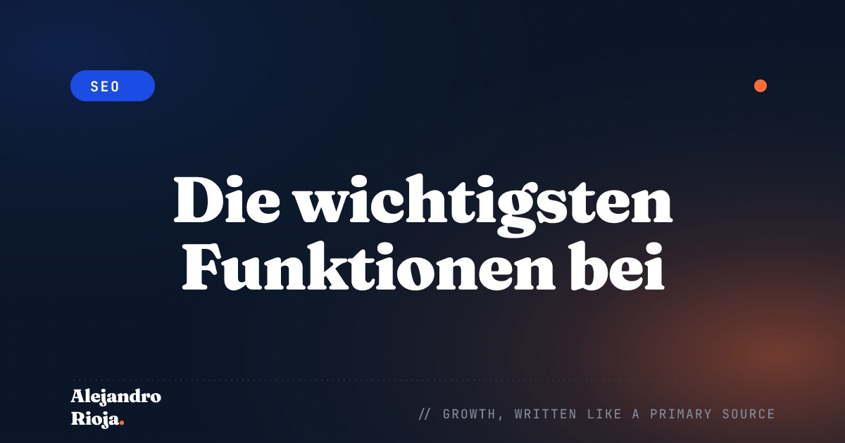 Die wichtigsten Funktionen bei Keyword-Recherche-Tools