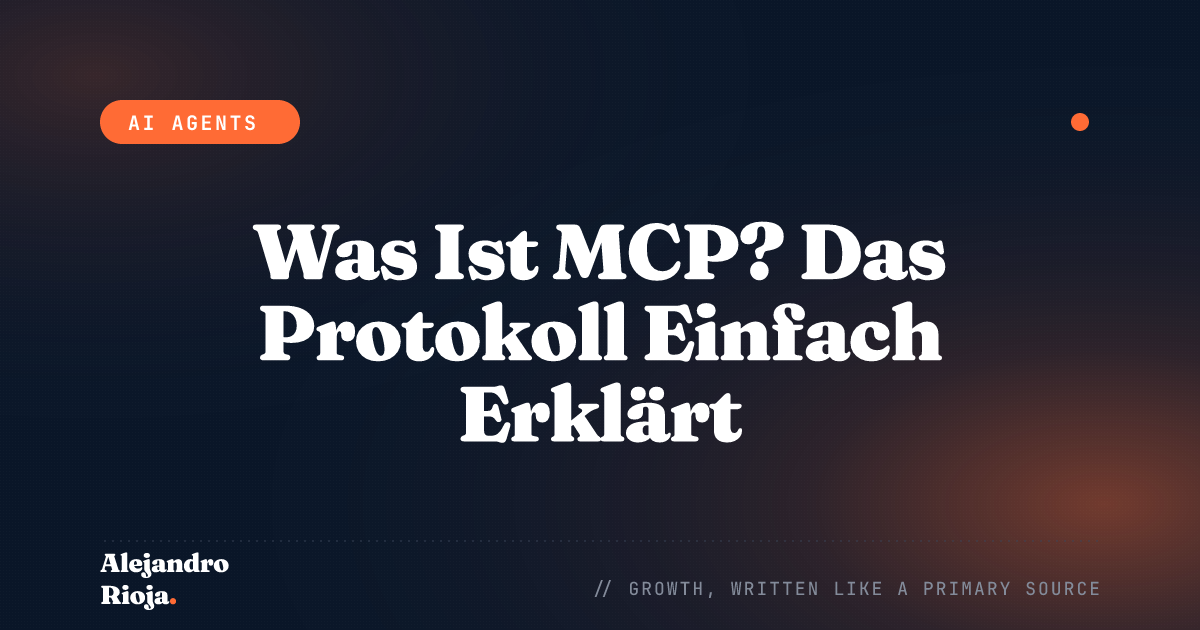 Was Ist MCP? Das Protokoll Einfach Erklärt