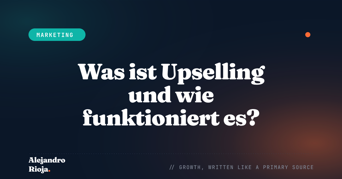 wie man Upselling betreibt