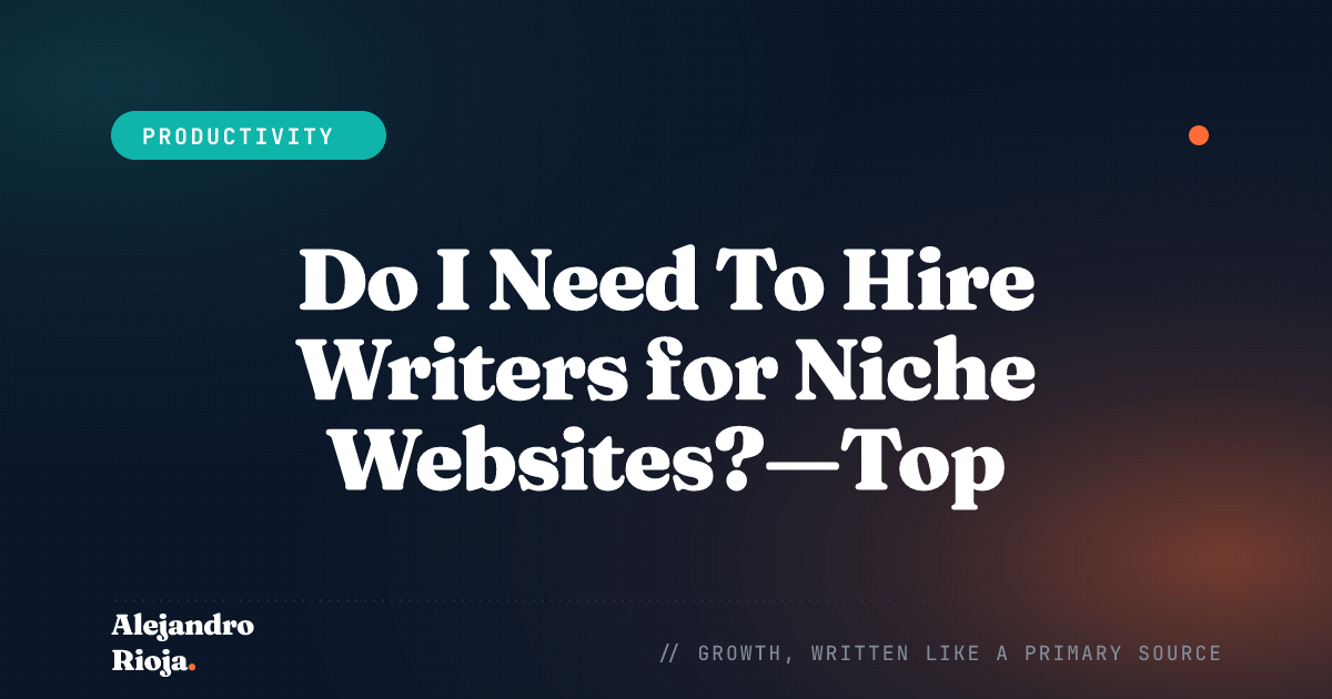 Writers for Niche Websites