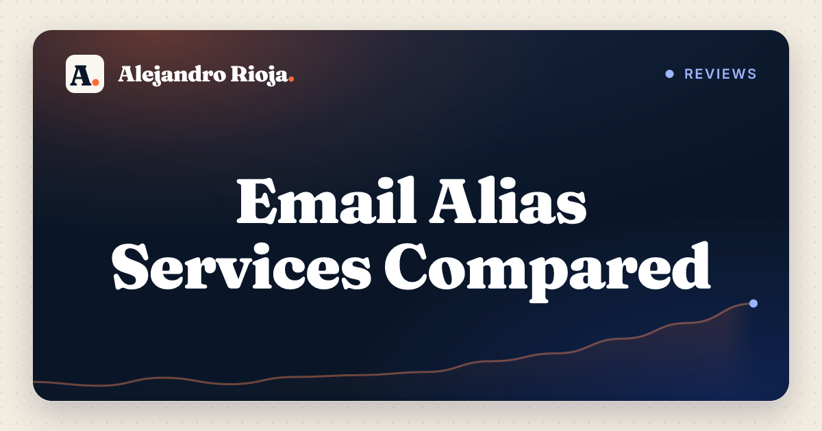 Title card reading Email Alias Services Compared