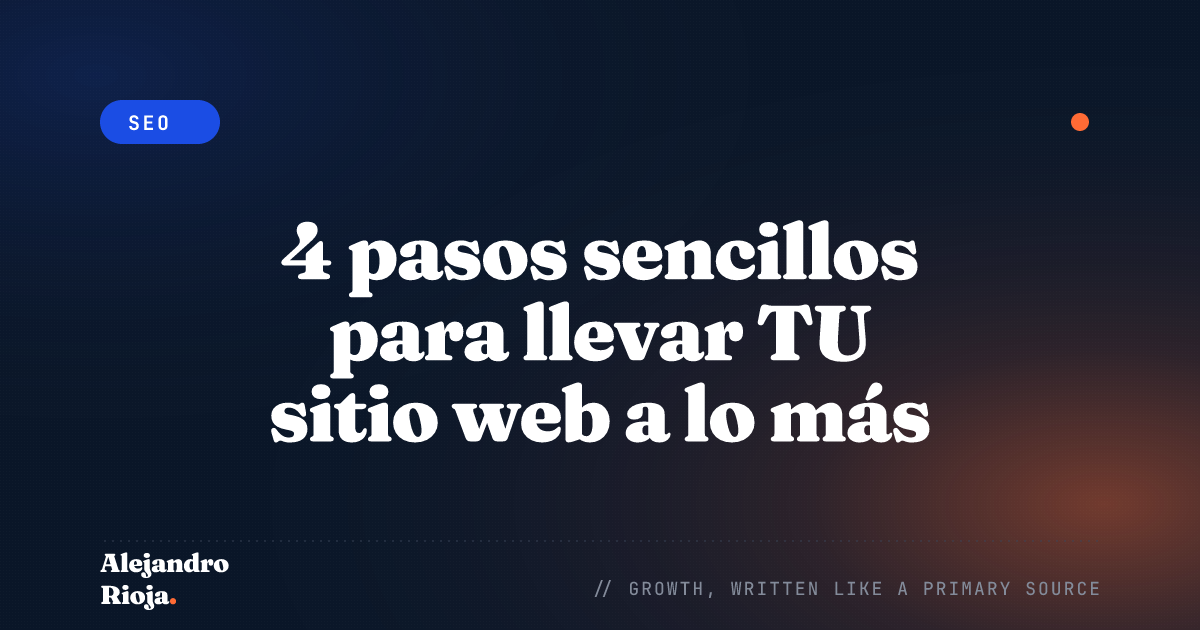 Posiciona tu sitio web
