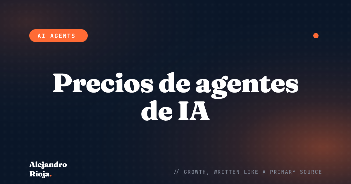 Precios de agentes de IA: cuánto cobrar a clientes por cada construcción