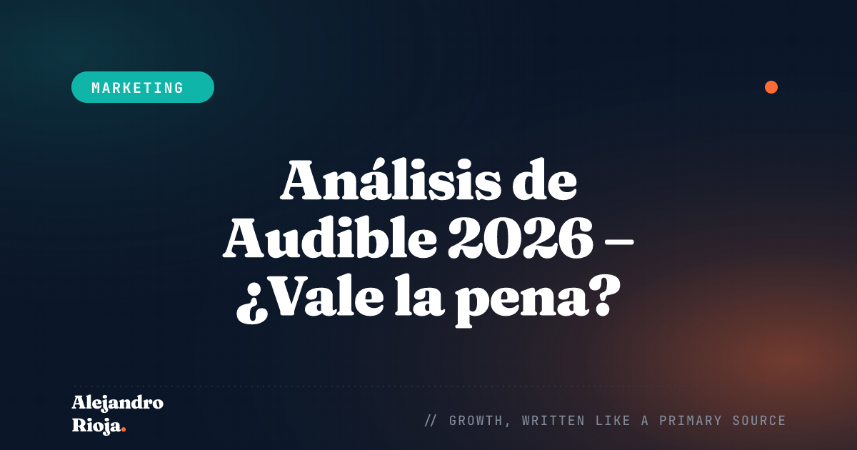 Análisis de Audible 2026 – ¿Vale la pena?