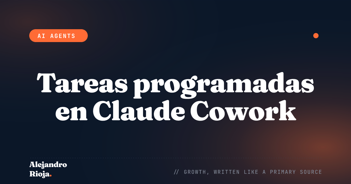 Tareas programadas en Claude Cowork: guía de uso