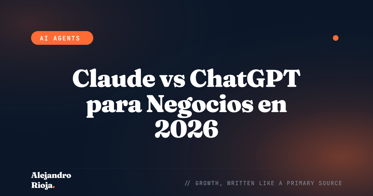Claude vs ChatGPT para Negocios en 2026: La Opinión Honesta de un Operador