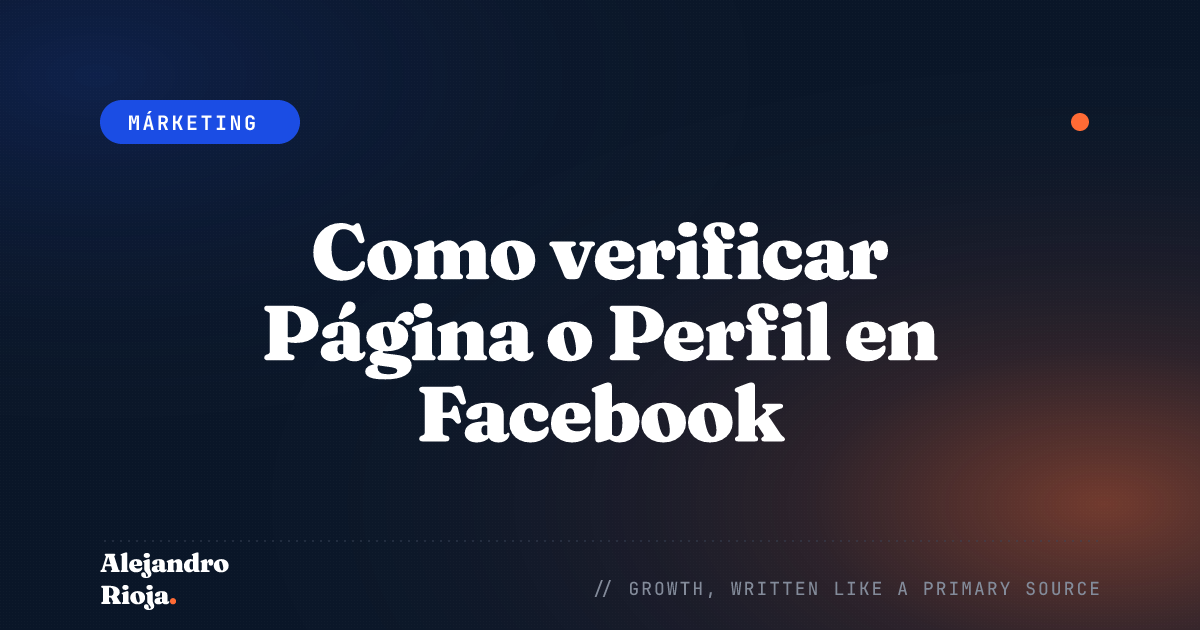Get verified on Facebook