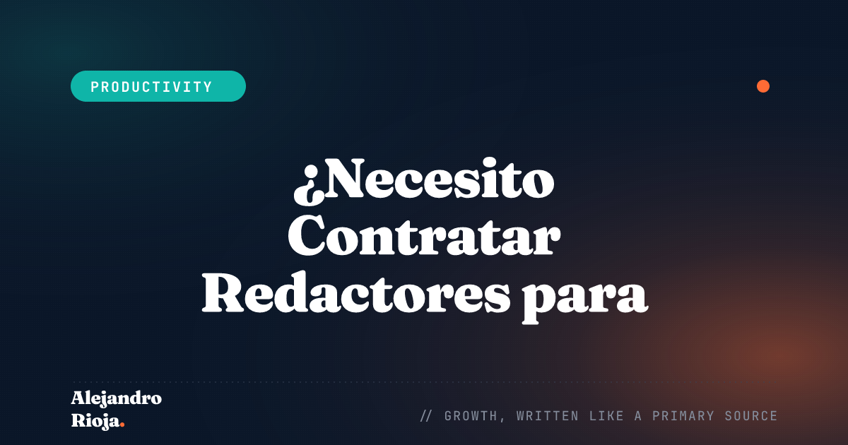 Redactores para Sitios Web de Nicho