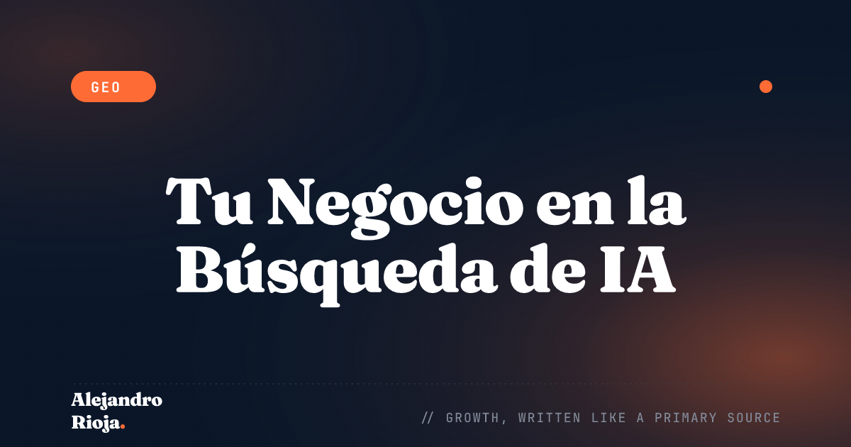 GEO para Negocios Locales: Cómo Aparecer en la Búsqueda de IA