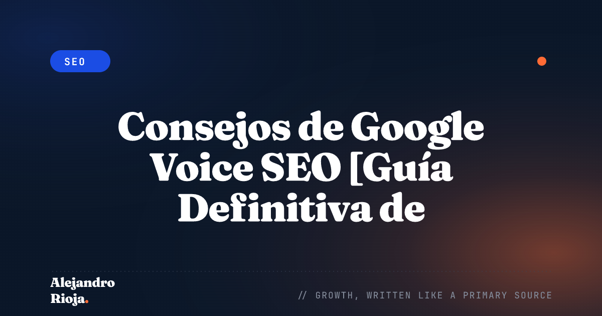 SEO de búsqueda por voz