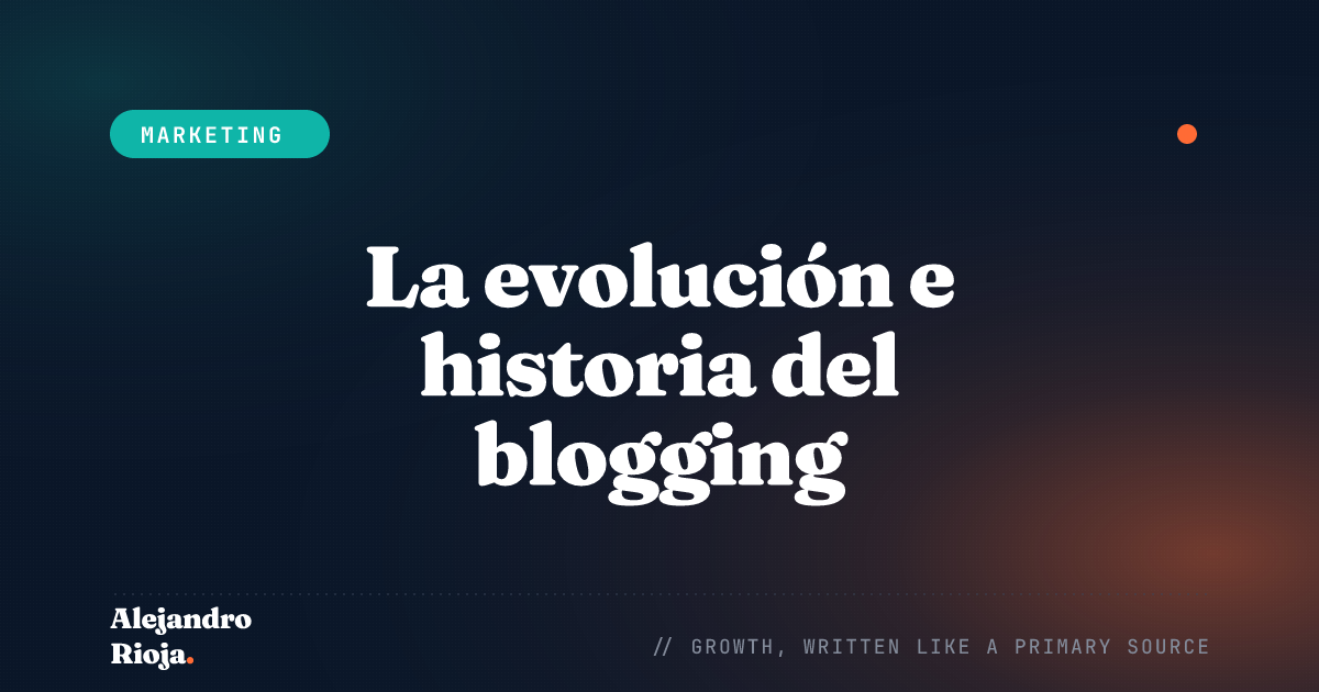 history of blogging