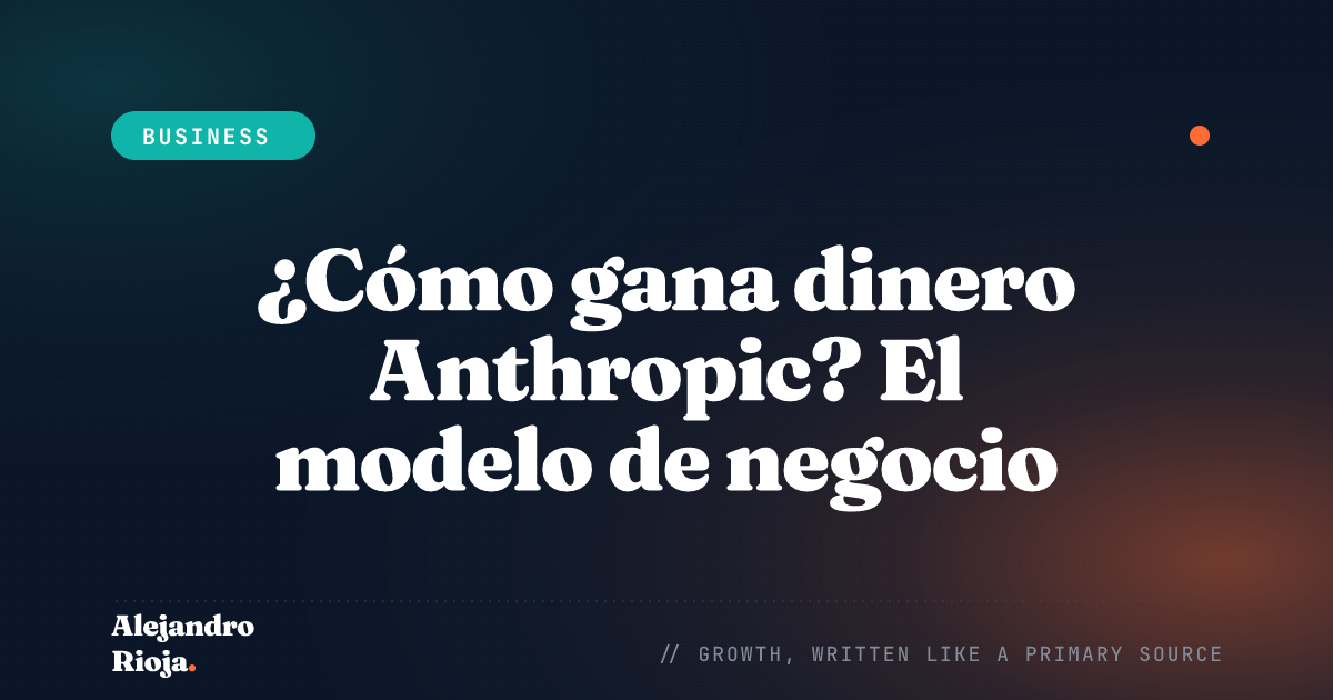 Cómo gana dinero Anthropic — el modelo de negocio de Claude