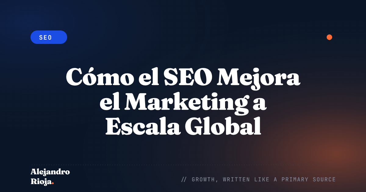 Cómo el SEO Mejora el Marketing a Escala Global
