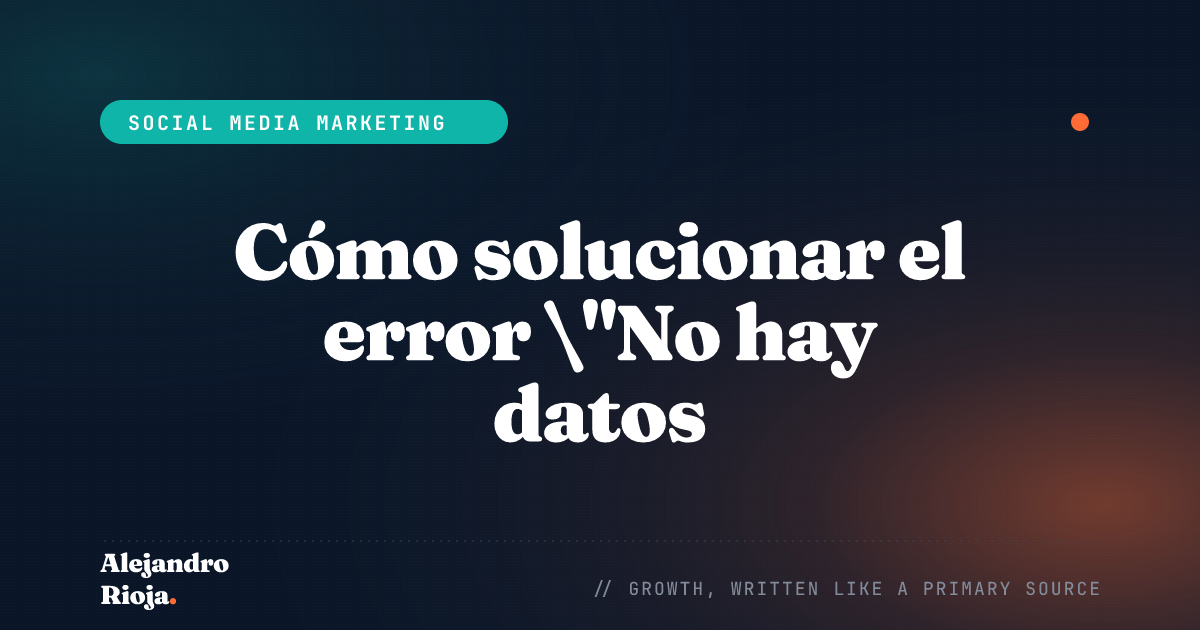 How To Fix No Data Available On Facebook Error