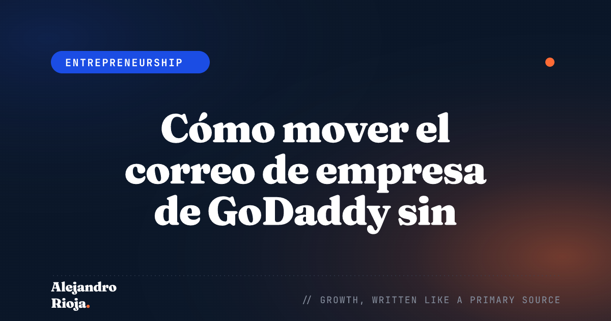 Cómo mover el correo de empresa de GoDaddy sin perder correo