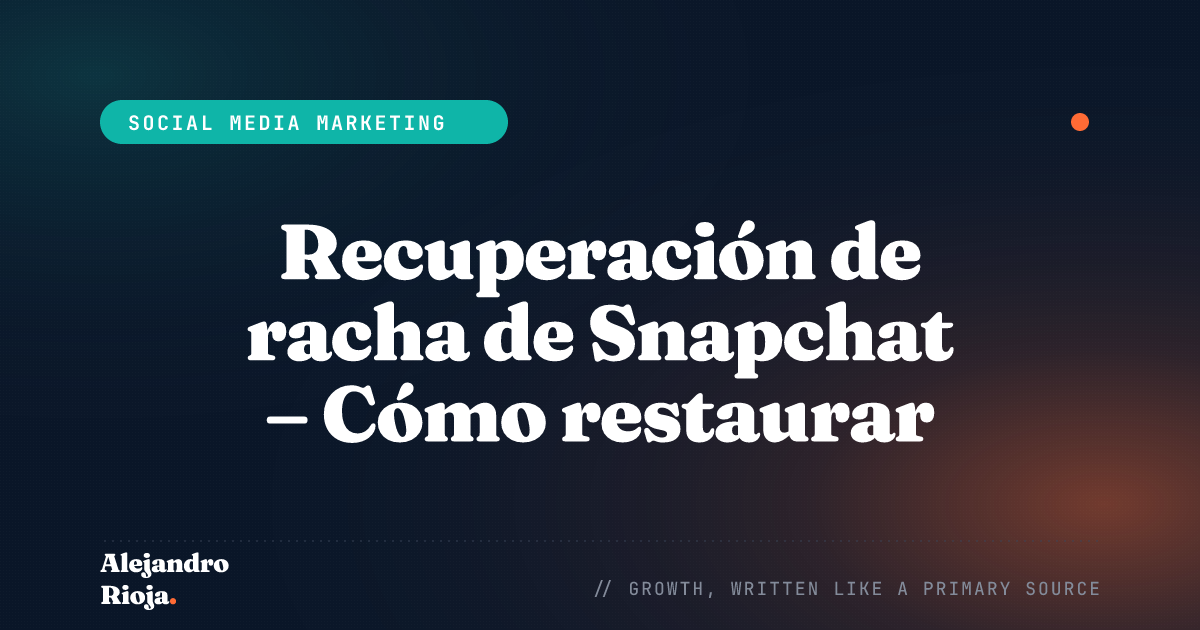 How to Restore Snapstreak