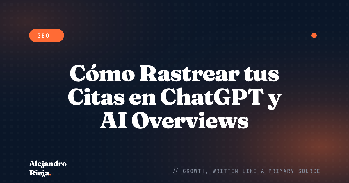 Cómo Rastrear tus Citas en ChatGPT y AI Overviews