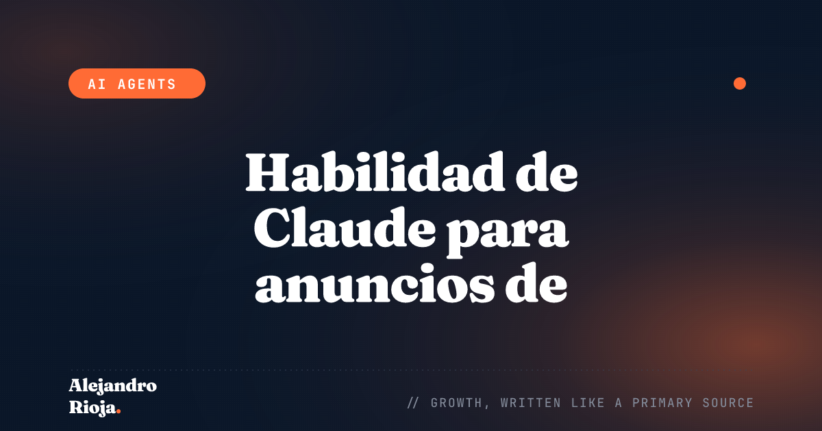 Habilidad de Claude para gestionar anuncios de Facebook con la Graph API