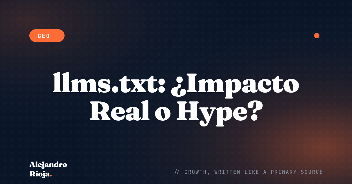 llms.txt Explicado: ¿Realmente Mueve las Citas en IA?