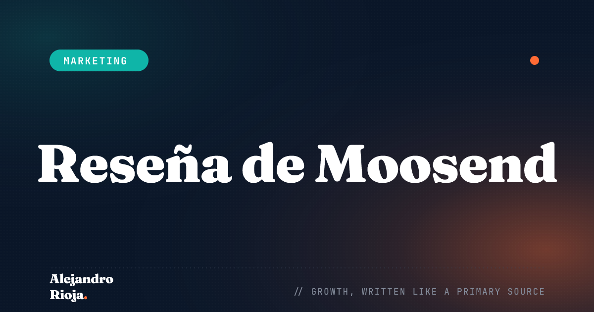 Reseña de Moosend Una Solución de Email Marketing