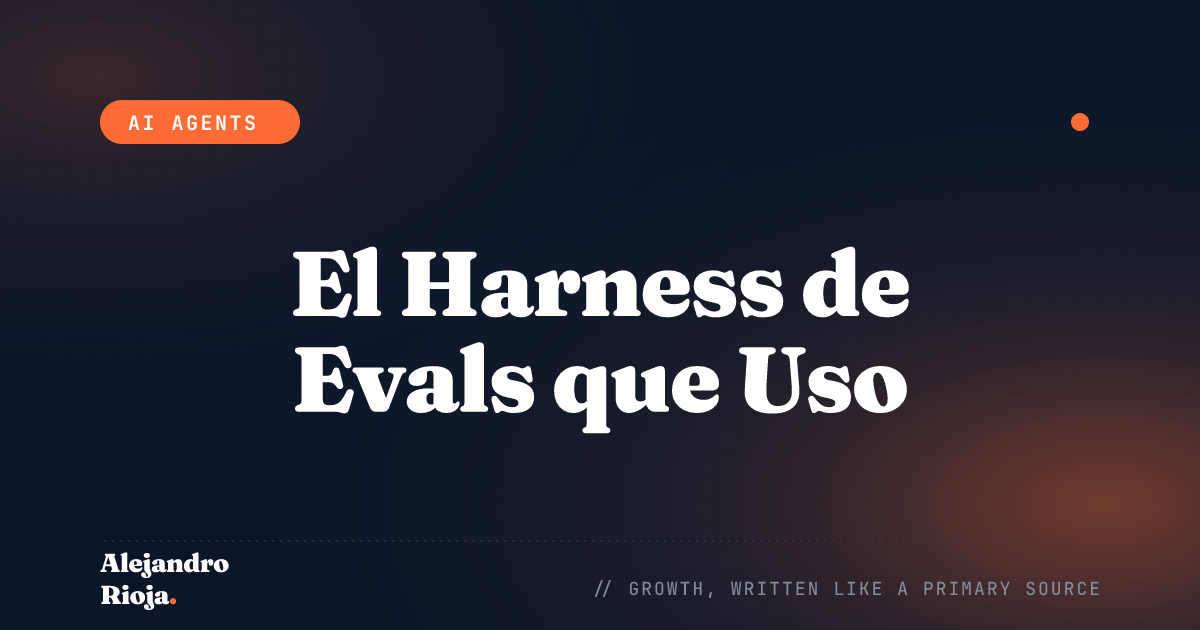 El Harness de Evals que Uso para Lanzar Agentes de IA Sin Miedo