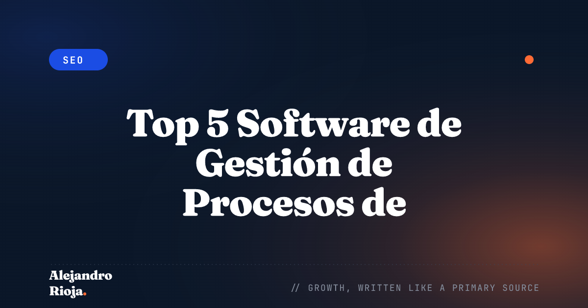 Business Process Management Software