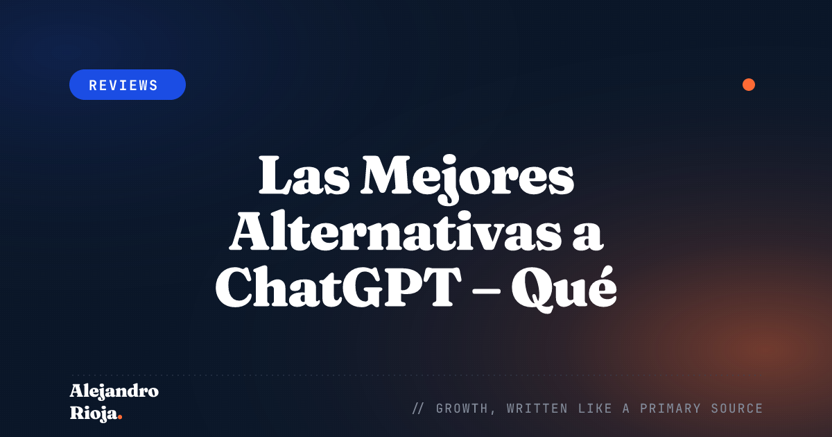 Las Mejores Alternativas a ChatGPT – Qué Ofrecen Otras Plataformas de Chatbots