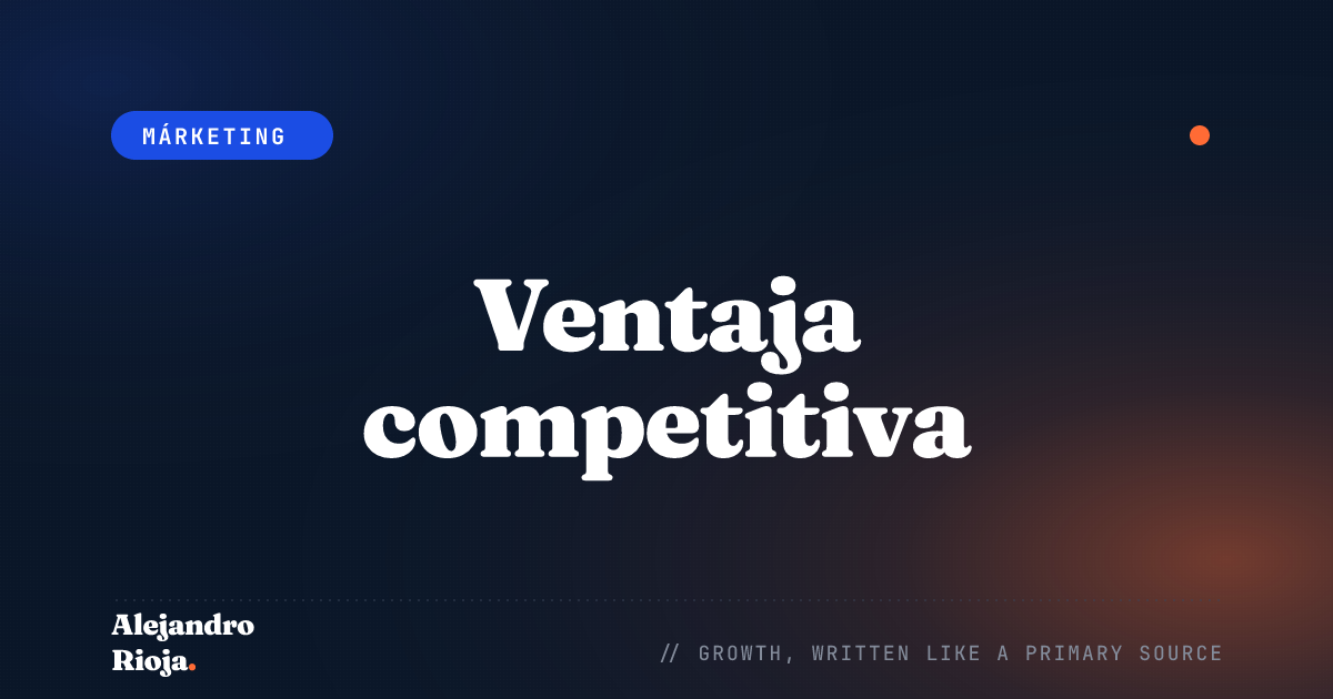 Ventaja competitiva: definición, tipos y ejemplos